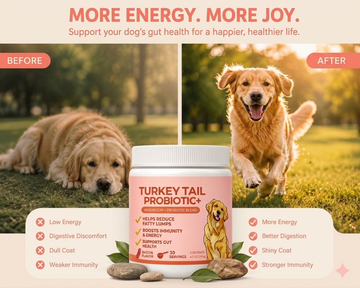 Turkey Tail Probiotic+ For Dogs