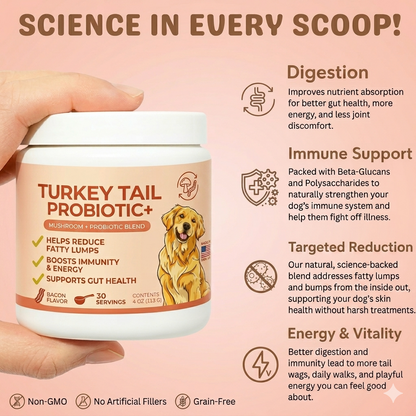 Turkey Tail Probiotic+ For Dogs