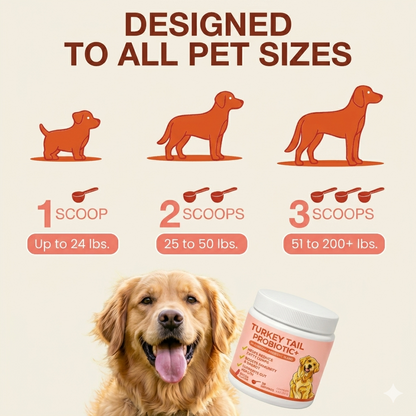Turkey Tail Probiotic+ For Dogs